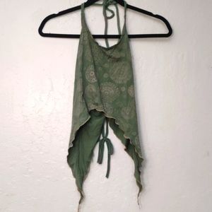 Jayli Forest Fairy Corset Back Halter Top